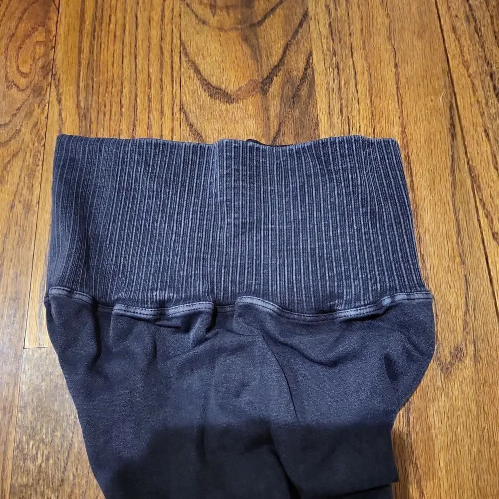 Free People Good Karma Leggings Washed Black XS/S
